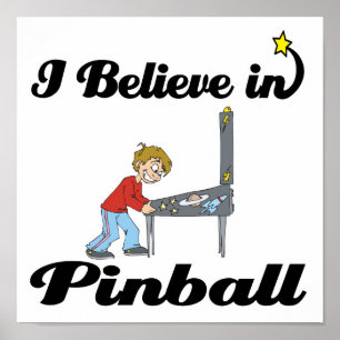 Póster creo en el pinball
