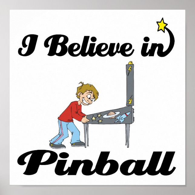 Póster creo en el pinball (Frente)