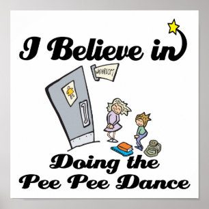 Póster creo en hacer baile pee