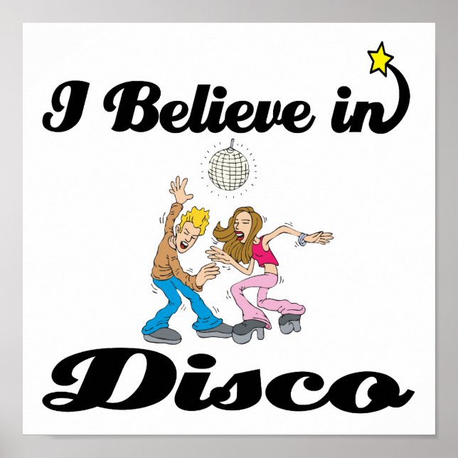 Póster creo en la discoteca (Frente)