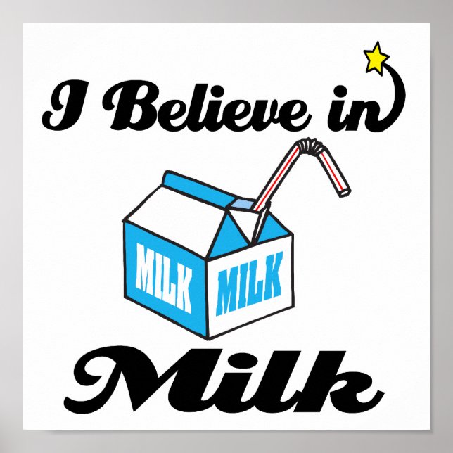 Póster creo en la leche (Frente)