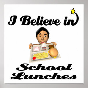 Póster creo en los almuerzos escolares