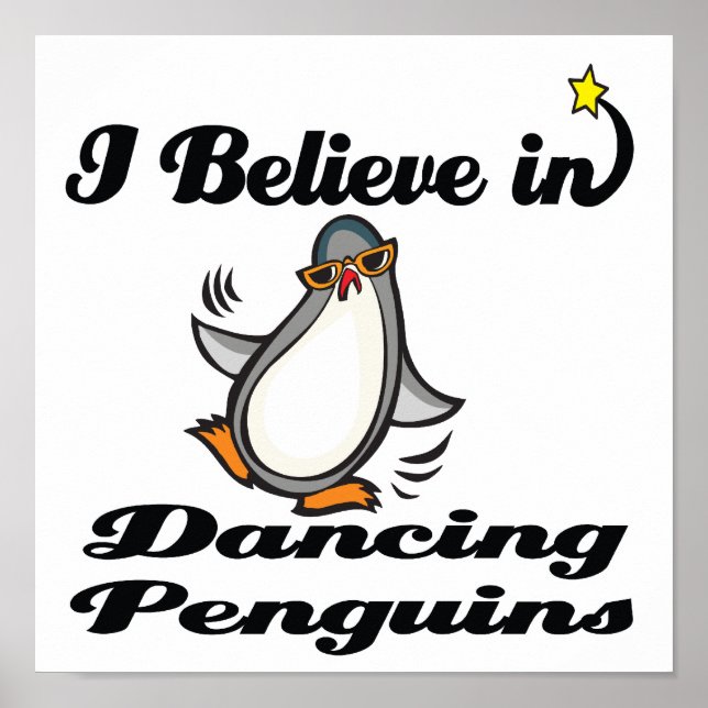 Póster creo en los pingüinos bailarines (Frente)