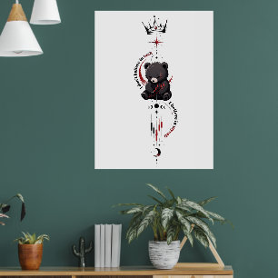 Póster Creo en mí mismo Diseño de símbolo de operador de