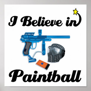 Póster creo en paintball