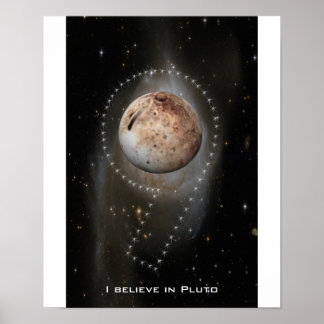 Póster Creo En Plutón