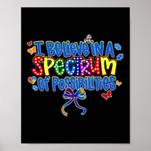 Póster Creo en un espectro de posibilidades Autismo Ac