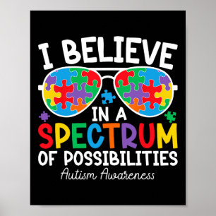 Póster Creo En Un Espectro De Posibilidades De Autismo Aw