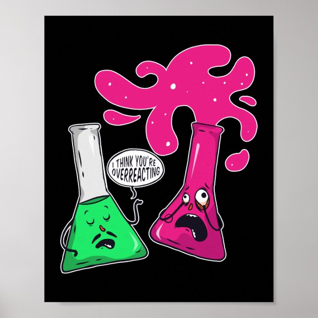 Póster Creo que estás exagerando a un profesor gracioso (Frente)