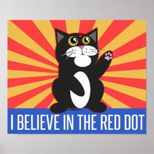 Póster Creo que gato