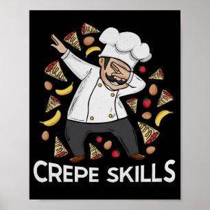 Póster Crepe Chef Crepes Lover Regalo Hombres Crepe