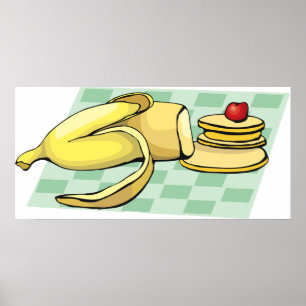 Póster Crepes bananeros