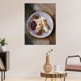 Póster Crepes de queso con bayas - Comida gourmet