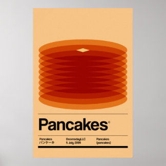 Póster Crepes minimalistas