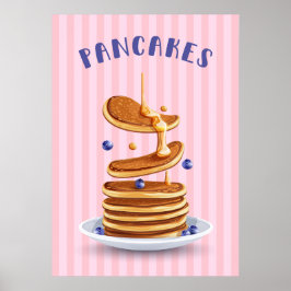 Póster Crepes retro