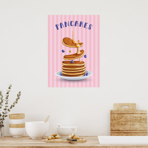 Póster Crepes retro