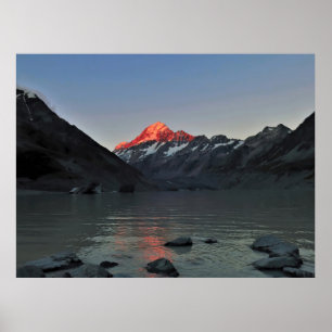 Póster Crepúsculo de Aoraki