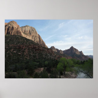 Póster Crepúsculo en Canyon Junction en el Parque Naciona