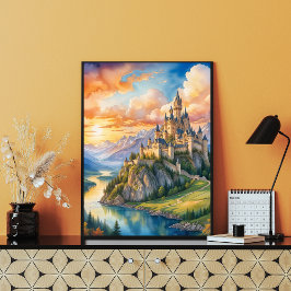 Póster Crepúsculo en el castillo encantado