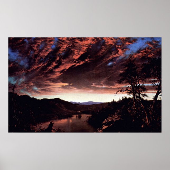 Póster Crepúsculo en la Iglesia de Frederick Edwin (Frente)