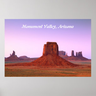 Póster Crepúsculo nocturno en el Poster del Valle del Mon