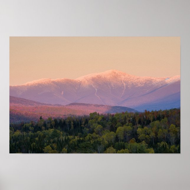 Póster Crepúsculo y Monte Washington en los (Frente)
