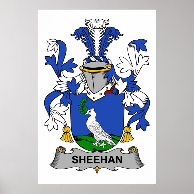 Póster Crest de familia Sheehan (Frente)