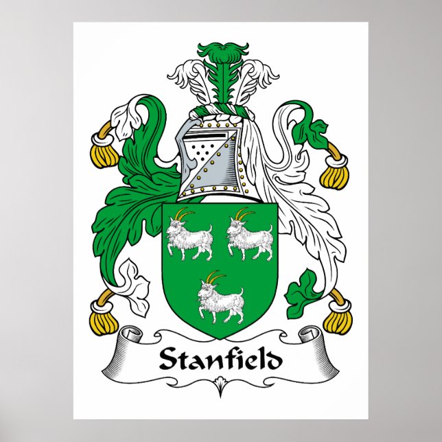 Póster Crest de familia Stanfield (Frente)