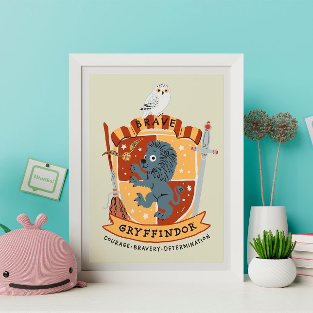 Póster Crest de Gryffindor de Dibujos Animados Valiente (Subido por el creador)