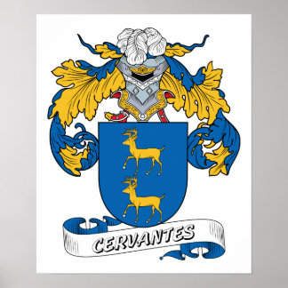 Póster Crest familiar Cervantes