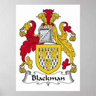 Póster Crest familiar de Blackman