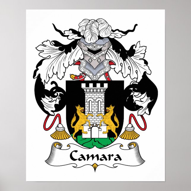Póster Crest familiar de Camara (Frente)