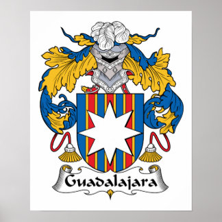 Póster Crest familiar de Guadalajara