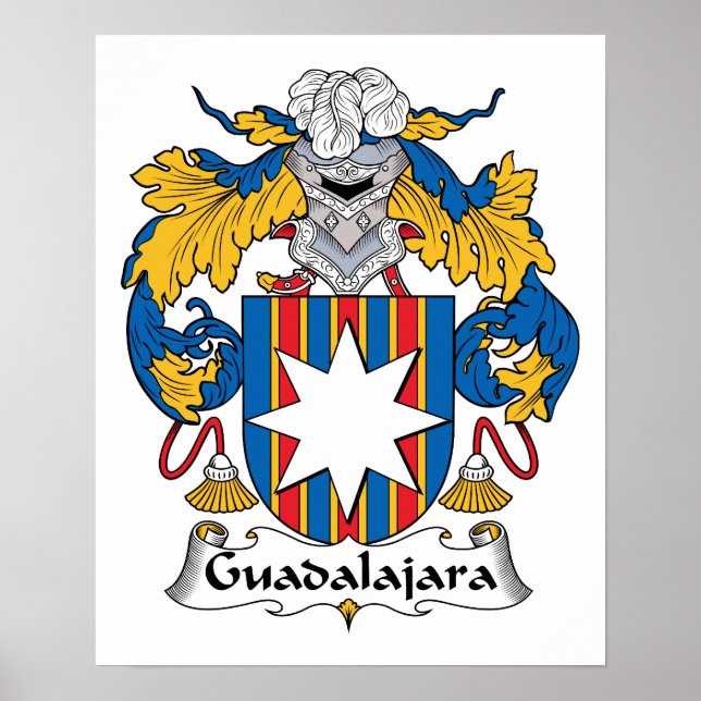 Póster Crest familiar de Guadalajara (Frente)