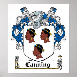 Póster Crest familiar de lata