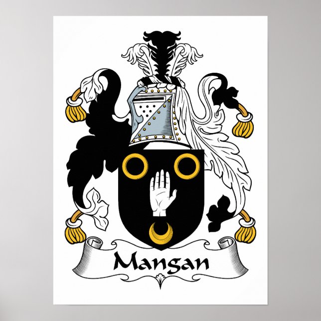 Póster Crest familiar de Mangan (Frente)