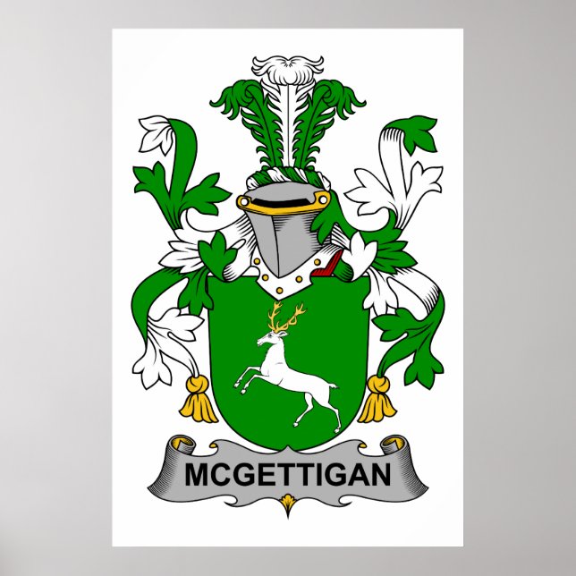 Póster Crest familiar de McGettigan (Frente)