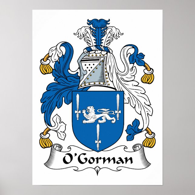 Póster Crest familiar de O'Gorman (Frente)