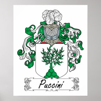 Póster Crest familiar de Puccini