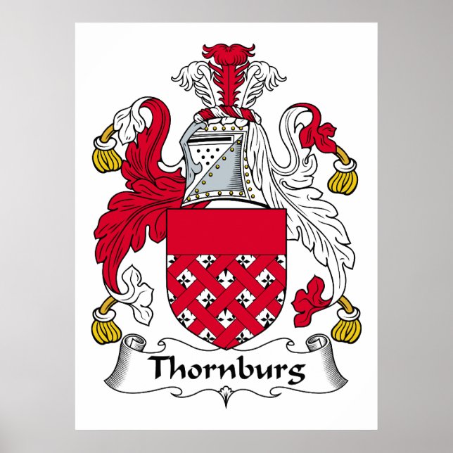 Póster Crest familiar de Thornburg (Frente)