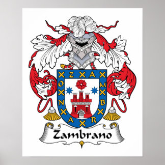 Póster Crest familiar de Zambrano
