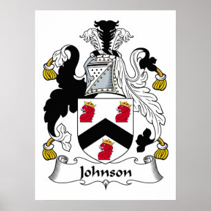 Póster Crest familiar Johnson