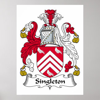 Póster Crest familiar Singleton