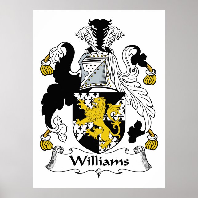Póster Crest familiar Williams (Frente)