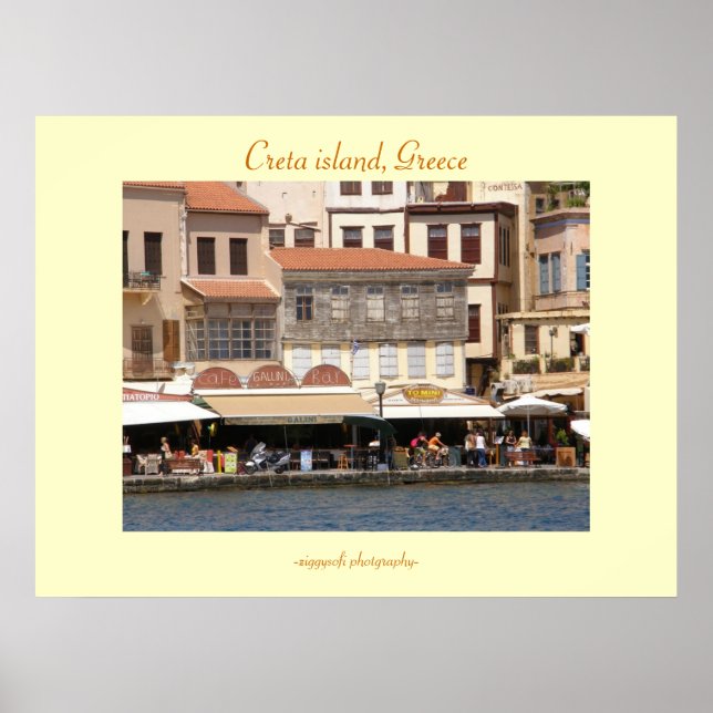 Póster Creta, poster de Grecia (Frente)