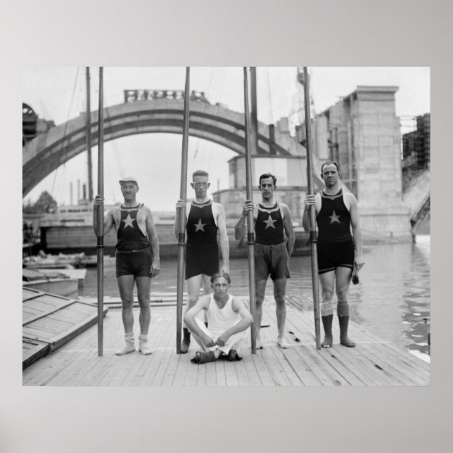 Póster Crew del Potomac Boat Club, 1921 (Frente)