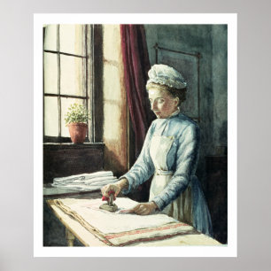 Póster Criada del lavadero, c.1880