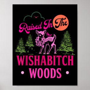 Póster Criado En Los Bosques De Wisha Diseño Divertido 