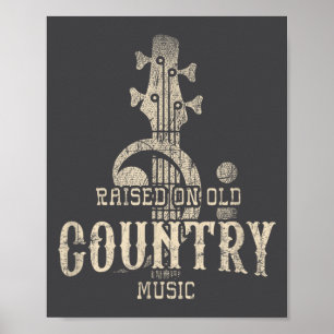 Póster Criado En Música Country Antigua Años 80 90 Vintag