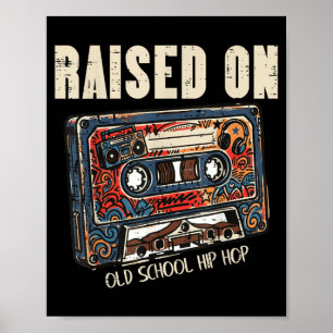 Póster Criado En Old School Hip Hop Cette Tape 80s 90s